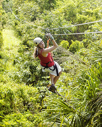 Zip lining Kauai