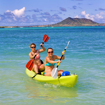 Kayaking in Kailua Oahu
