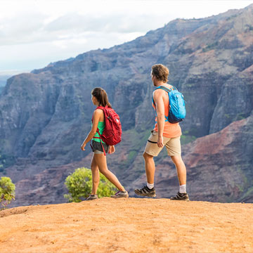 Hiking in Waimea Canyon