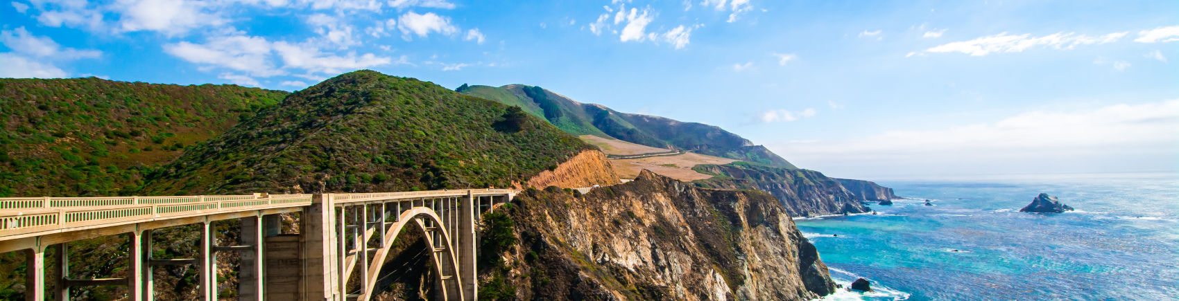 Bridge on coastline highway.