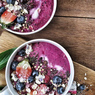 Acai bowl on the North Shore of Oahu