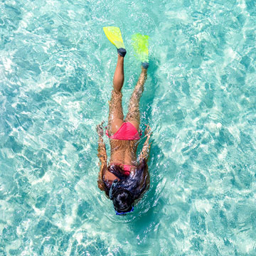 Snorkeling on the north shore of Oahu