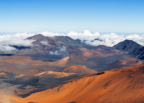Aerial view of Haleakala