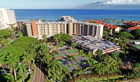 Aerial View of Resort and Ocean