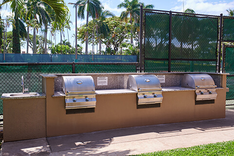Barbecue Grills for Guest Use