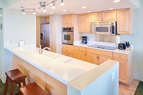 Two-Bedroom Oceanfront Suite Kitchen