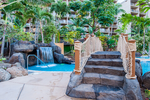 Garden Pool with Waterfall