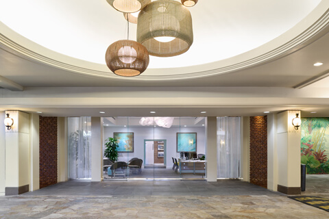Aston Waikiki Beach Tower lobby entrance