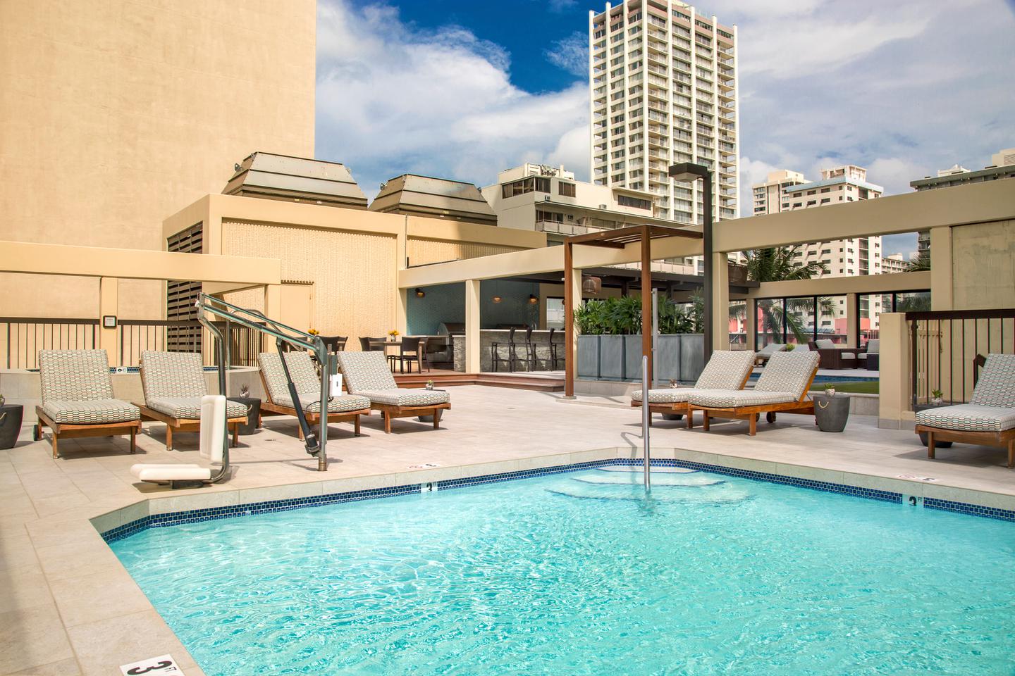 Pool and sun deck