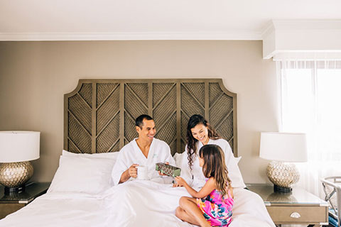 Family in suite