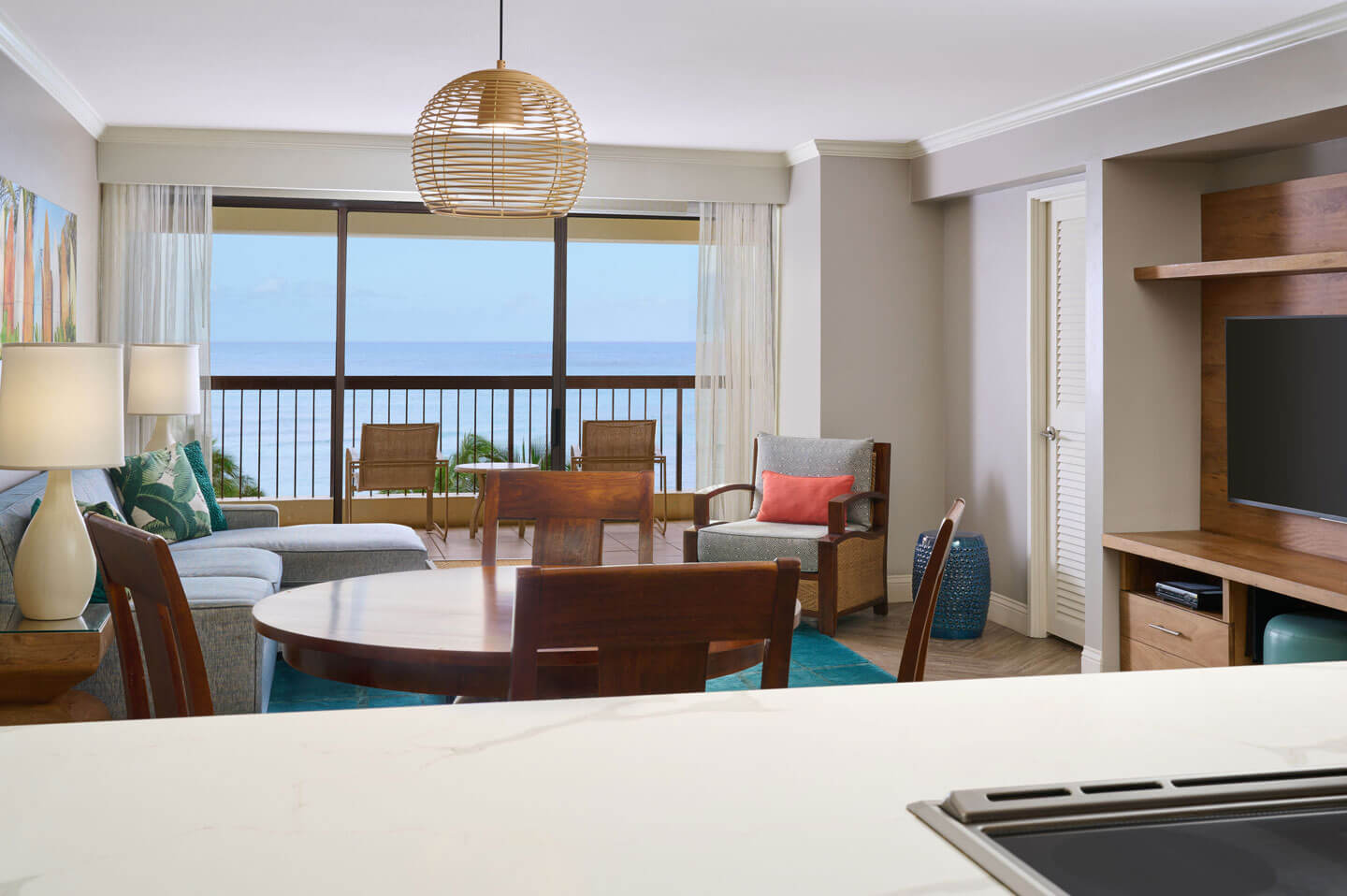 2-Bedroom Oceanfront Living Area