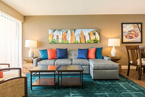 Two-Bedroom Presidential Suite Living Room