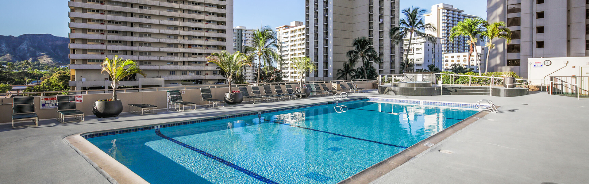 Pool and sun deck