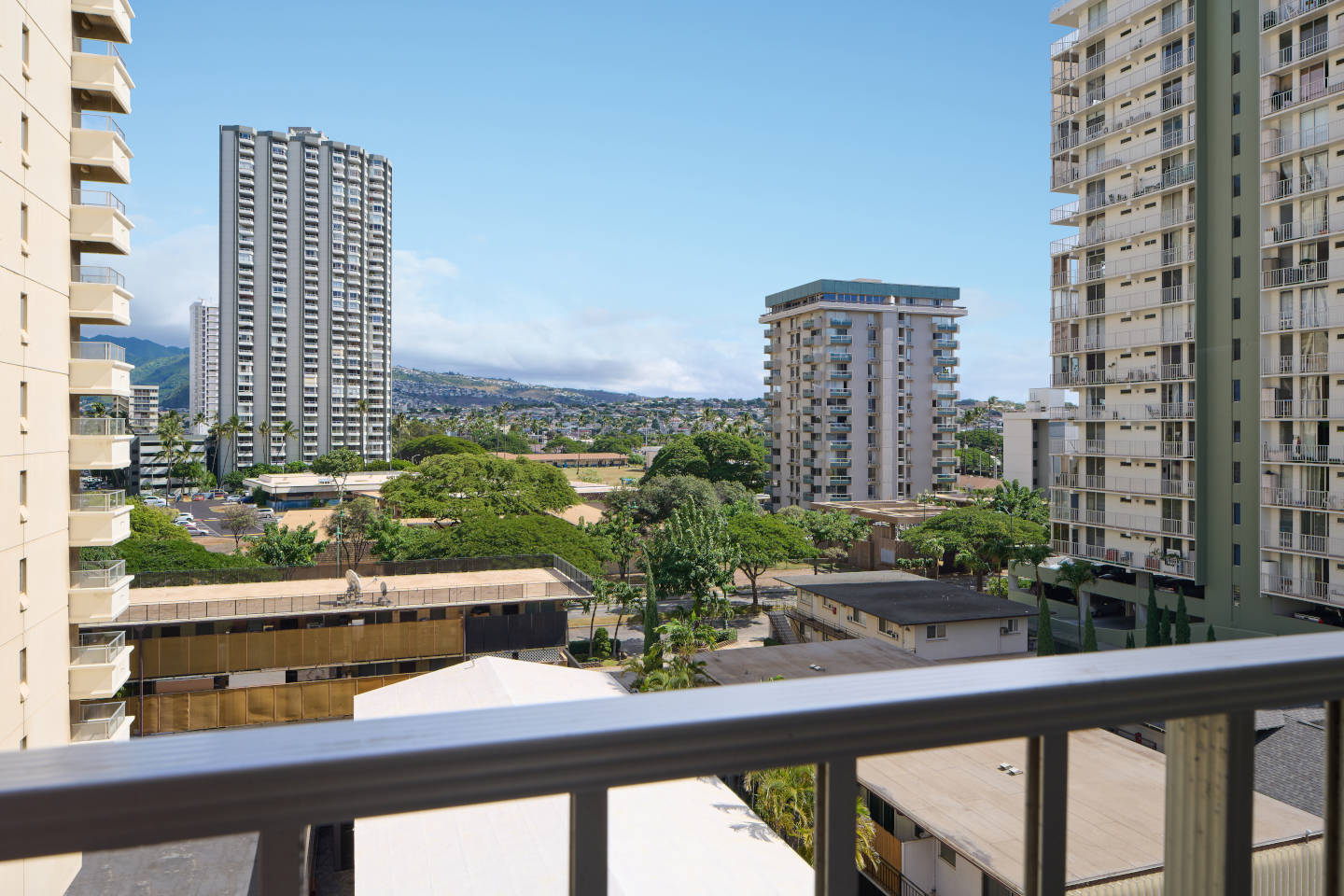 Balcony view of surrounding area.