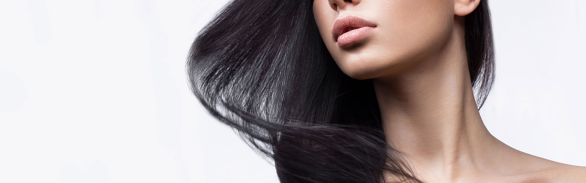 close up of woman and hair detail