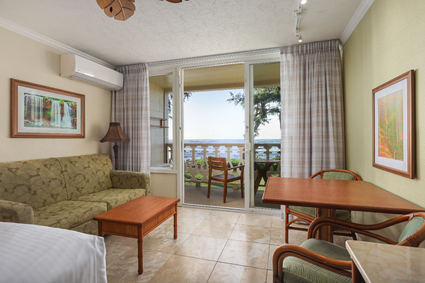 Hotel Room Oceanfront Sofa and Lanai