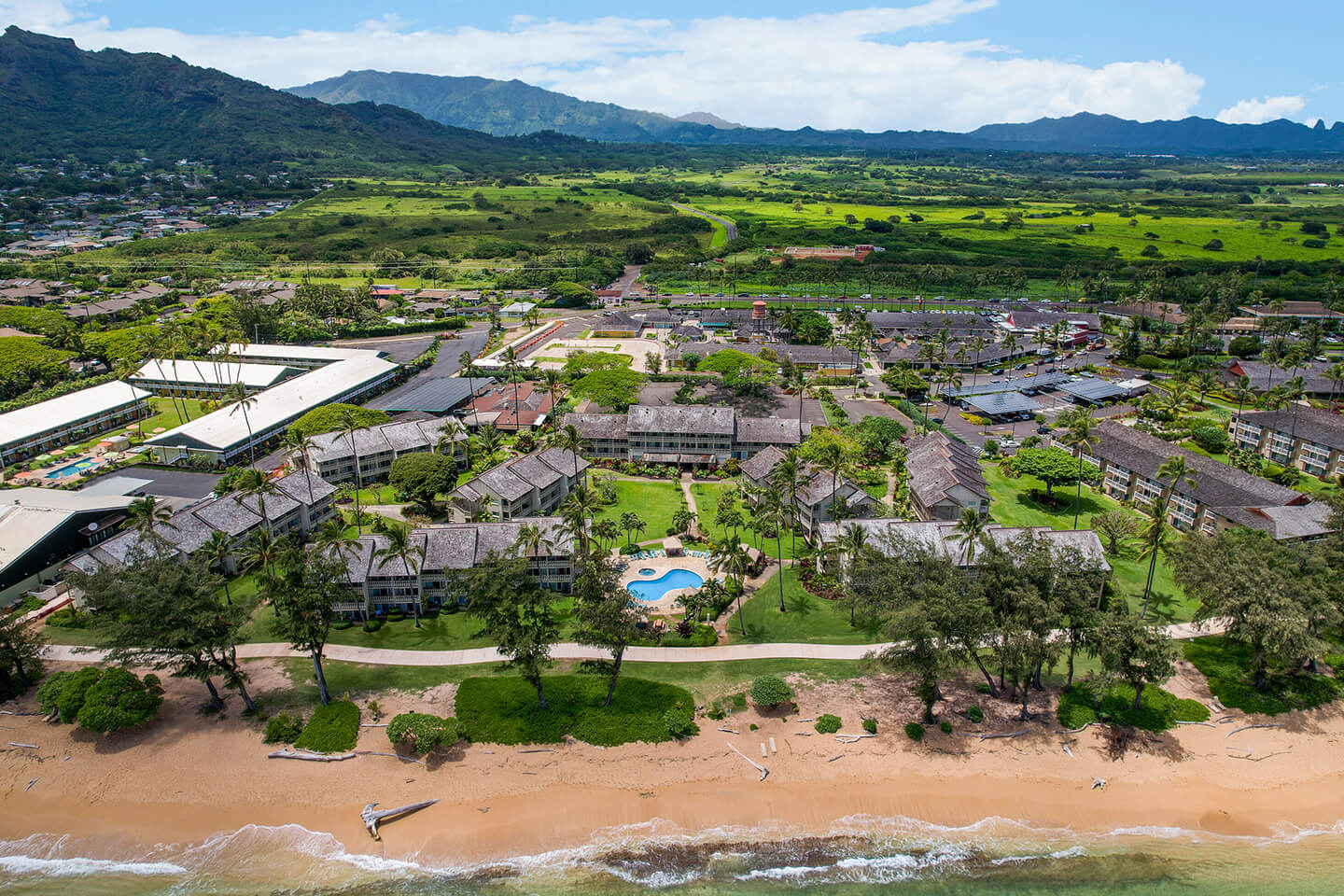 Aerial view of the property 