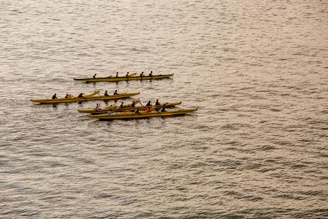 View from Resort of Outriggers in the Ocean