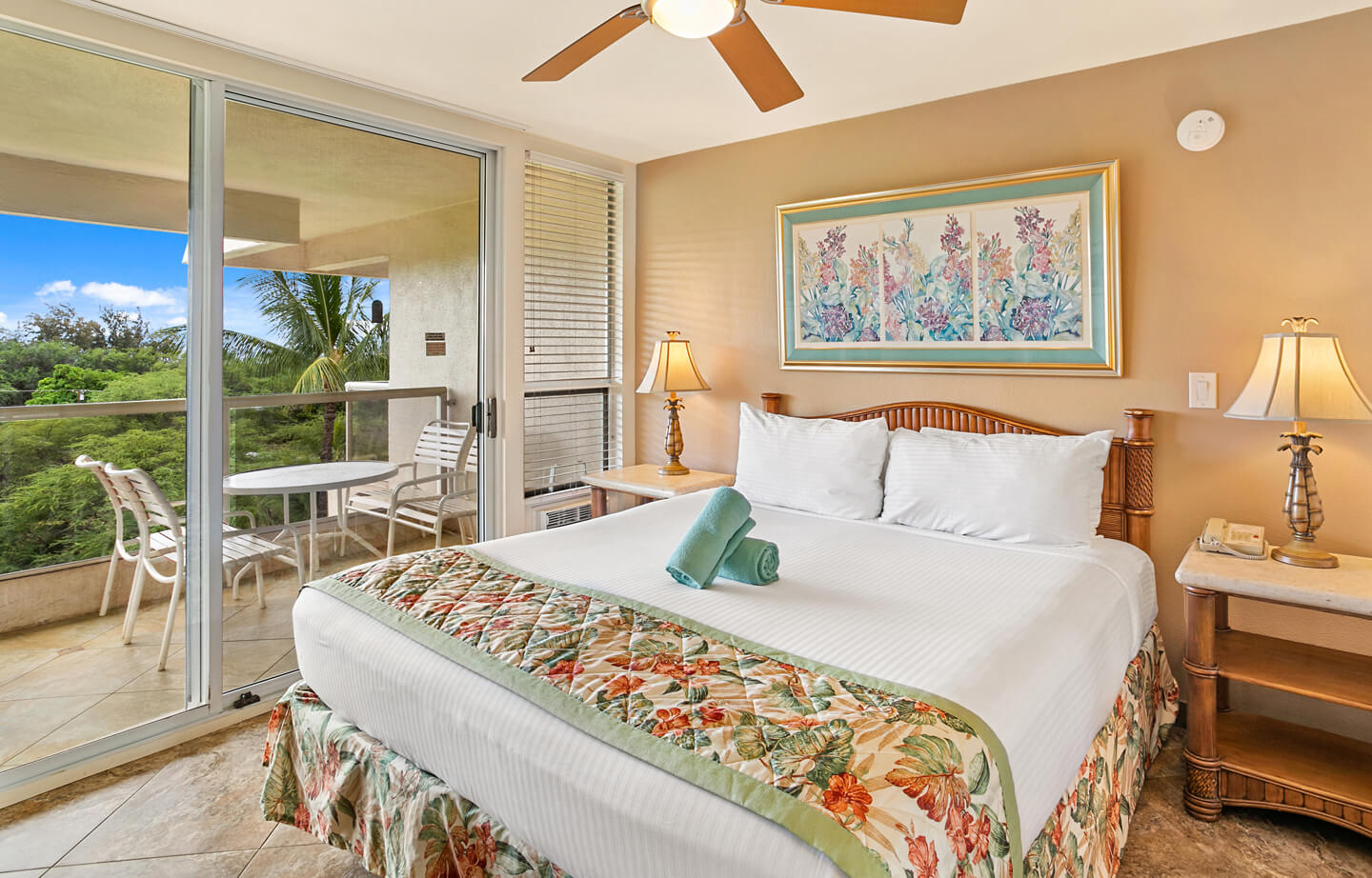 One-Bedroom Deluxe Partial Ocean View Suite Bedroom