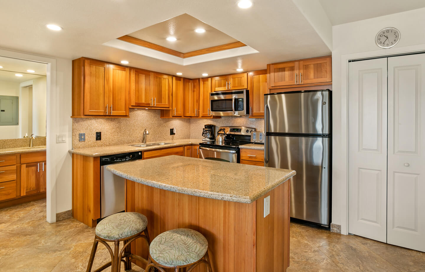 One-Bedroom Deluxe Partial Ocean View Kitchen