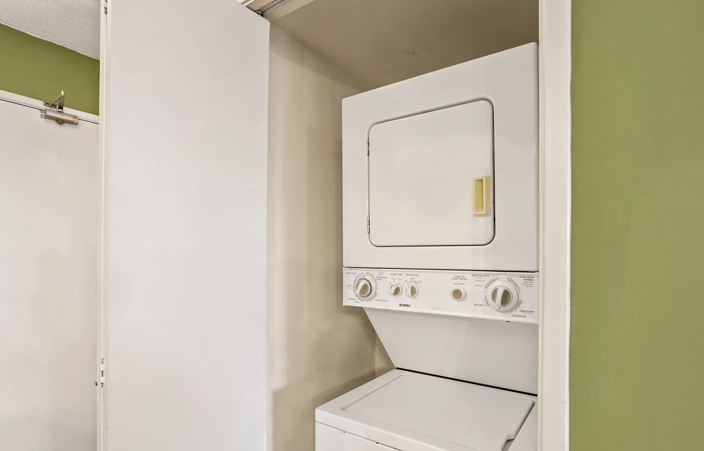 In-suite washer and dryer.