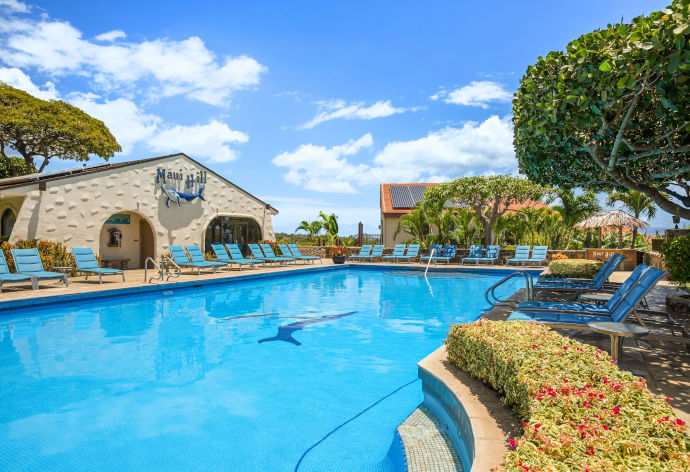 Outdoor pool and sun deck
