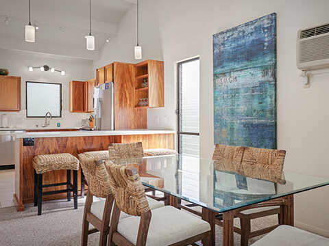 Three-Bedroom Ocean View Dining Area