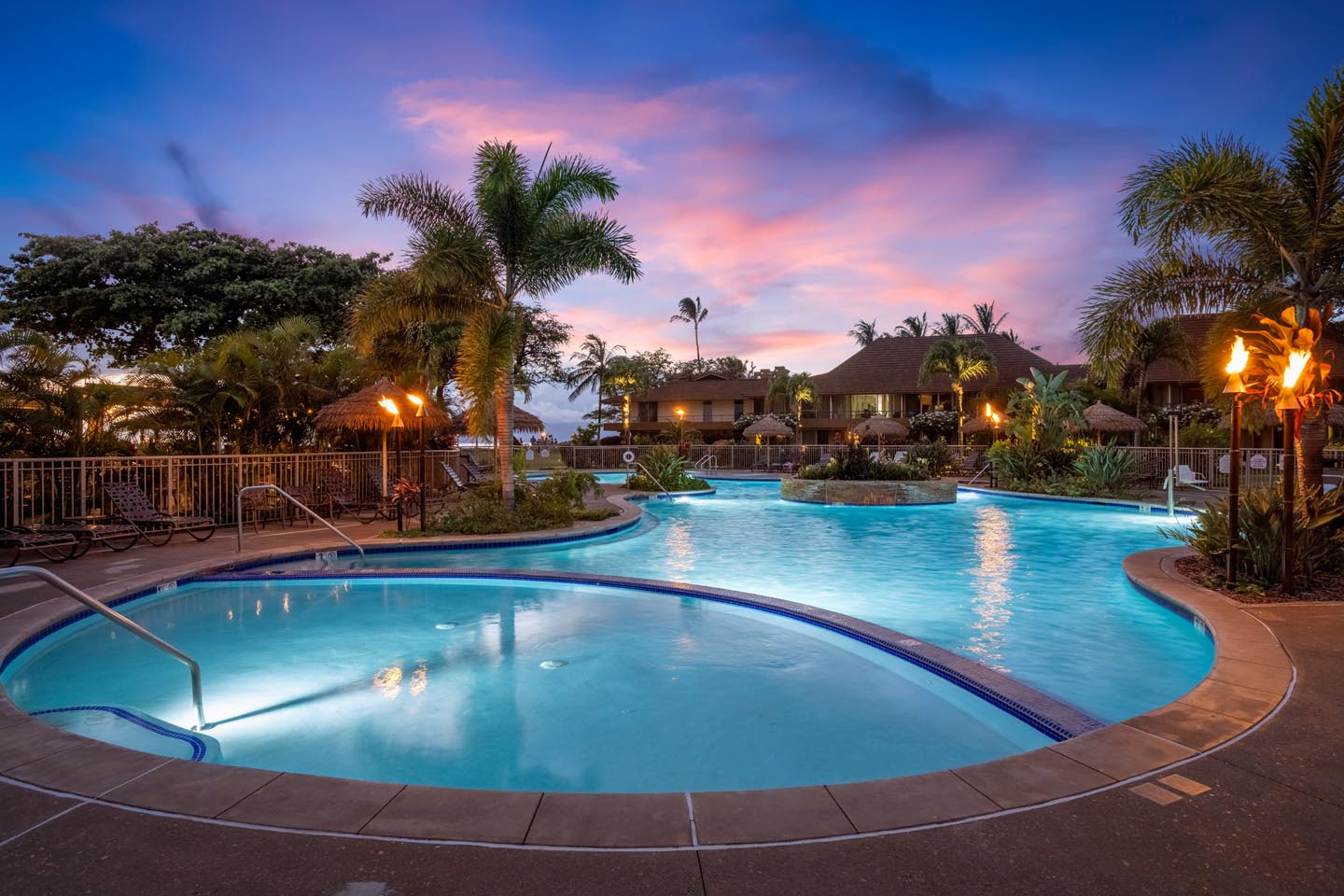 Oceanside Pool in the Evening
