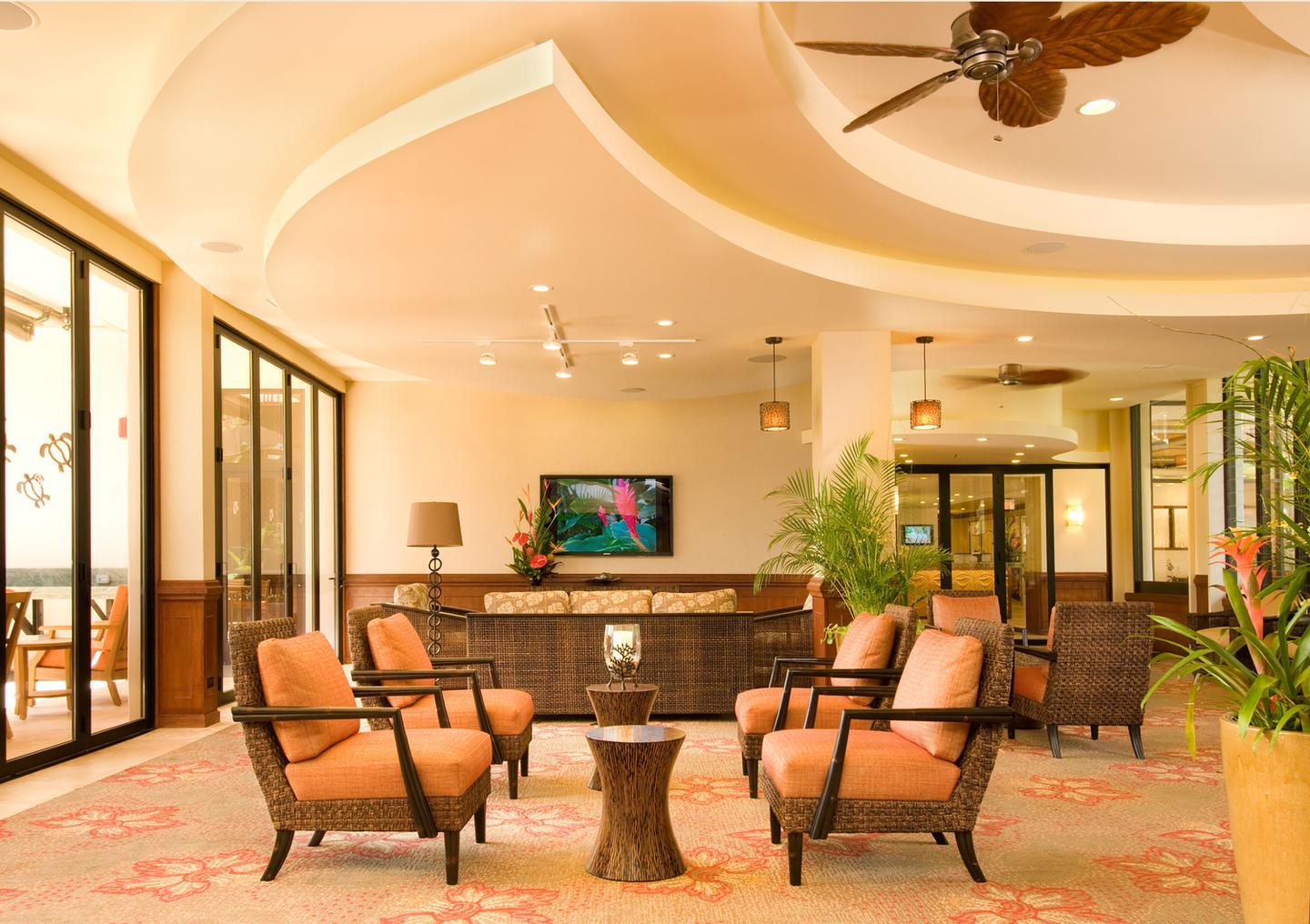 Lobby seating area