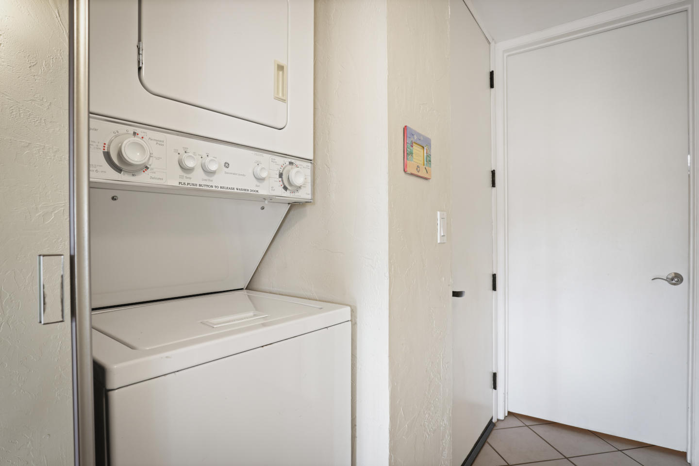 In-suite washer and dryer.