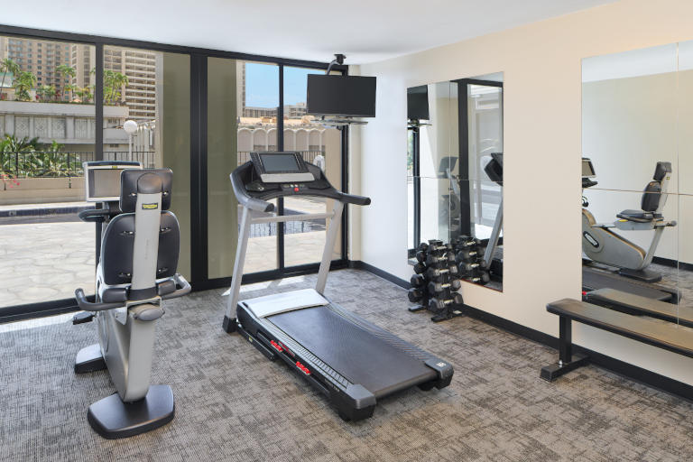 Aqua Palms Waikiki fitness center on-site