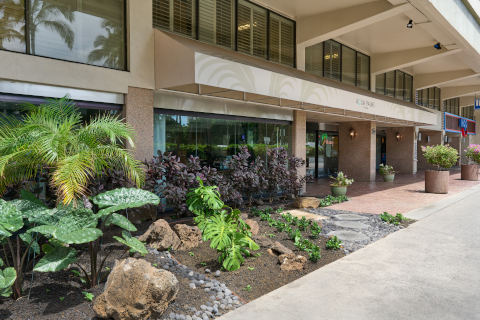 Front Entrance to the Aqua Palms Waikiki