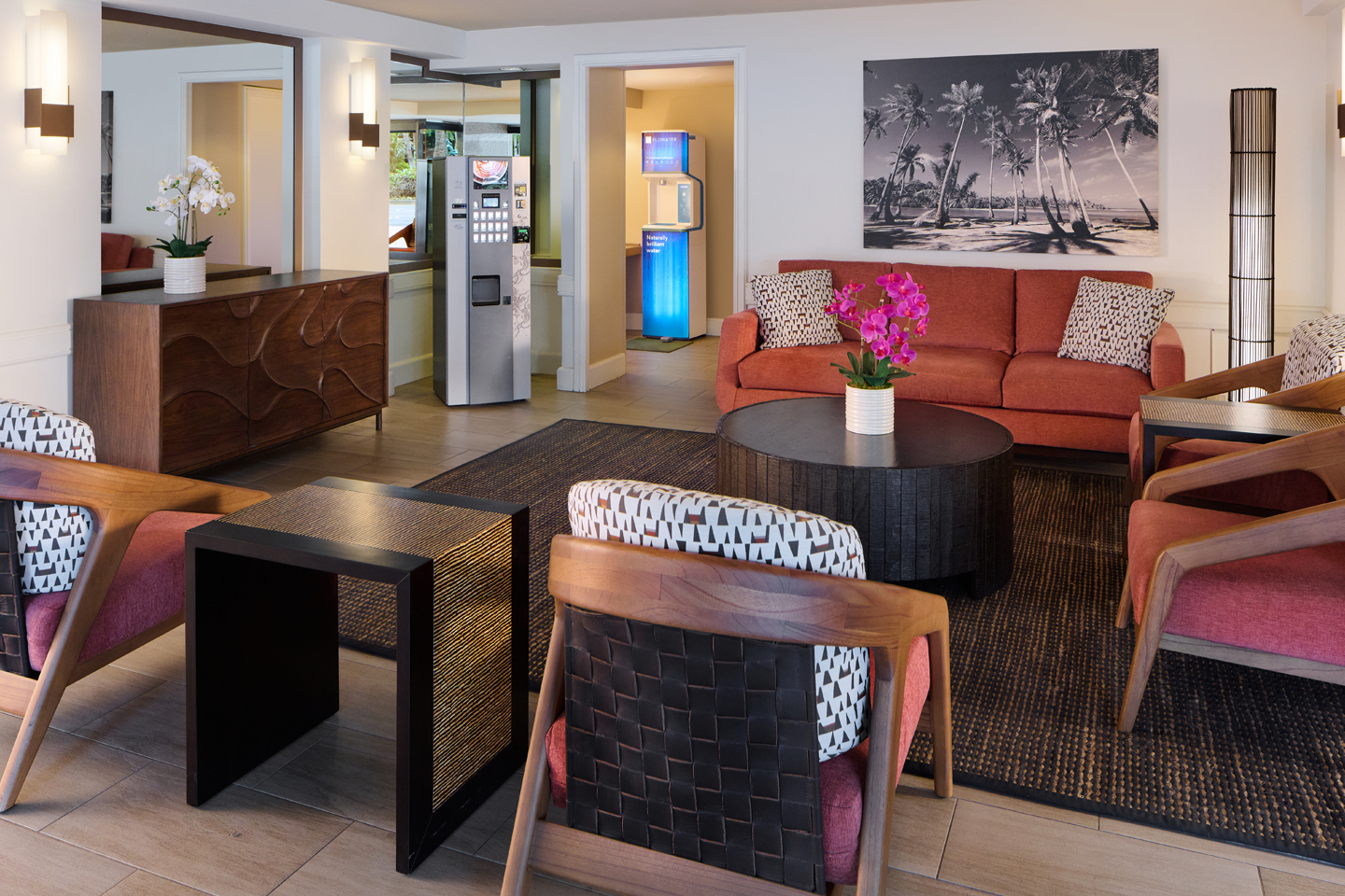 Seating area within the lobby.