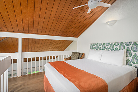 Loft with bed