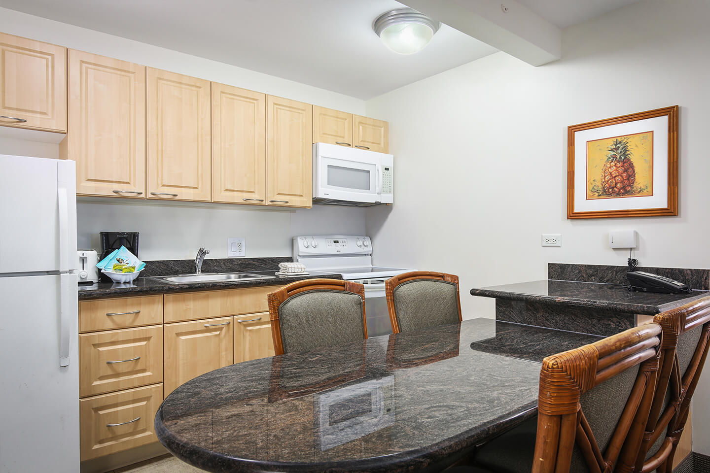 One-Bedroom Standard Suite Kitchen.