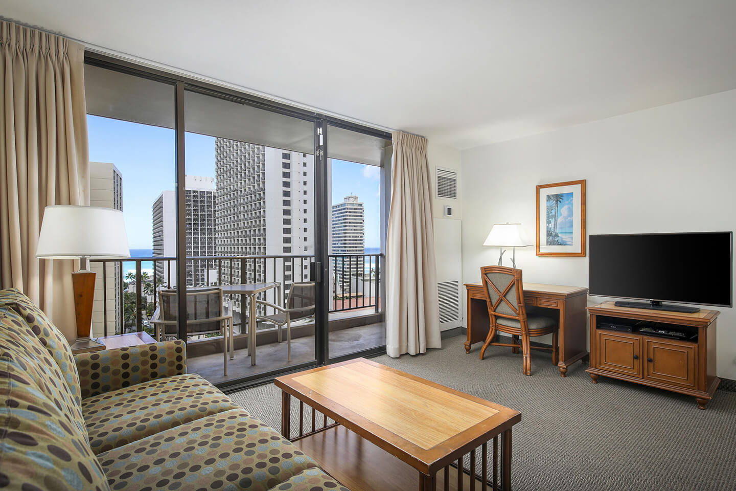 One-Bedroom Partial Ocean View Living Area
