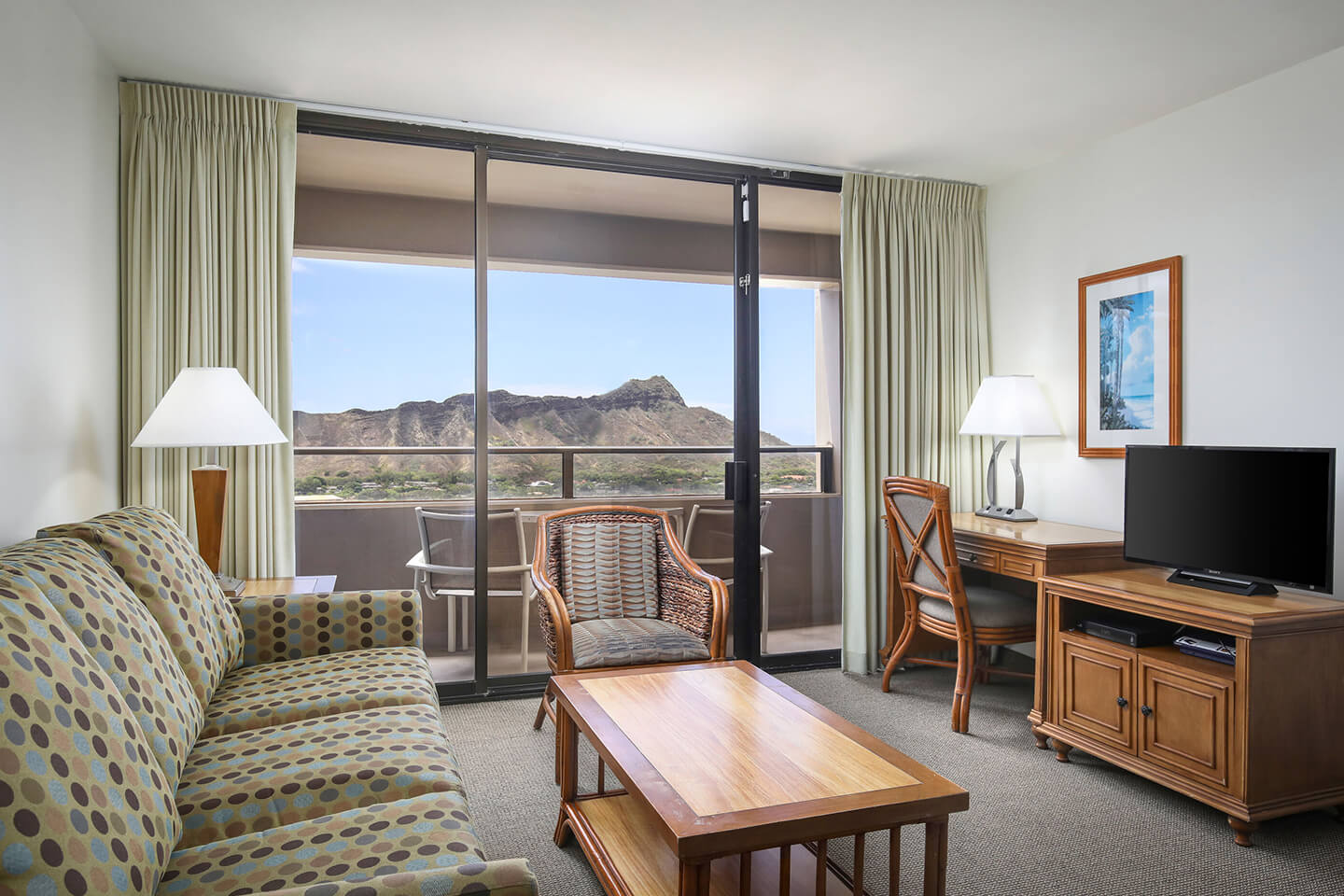 Two-Bedroom Diamond Head Suite Living Area