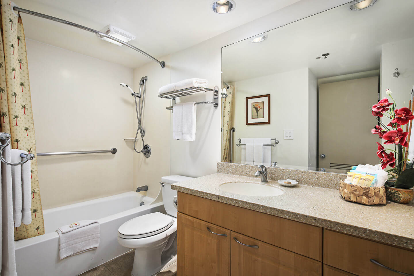 One-Bedroom Deluxe Mountain View Suite Bathroom.
