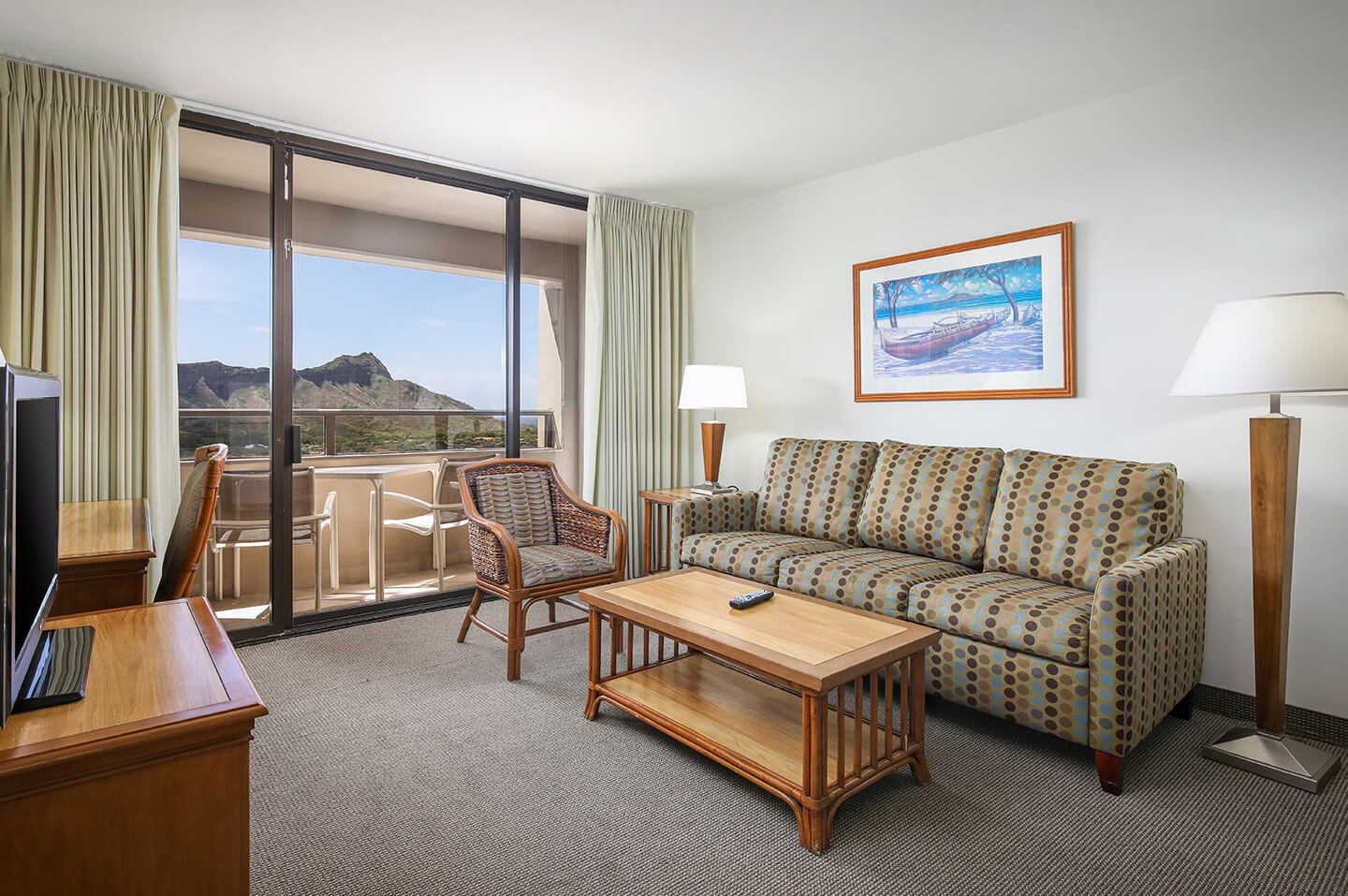 Two-Bedroom Partial Ocean View Living Area.