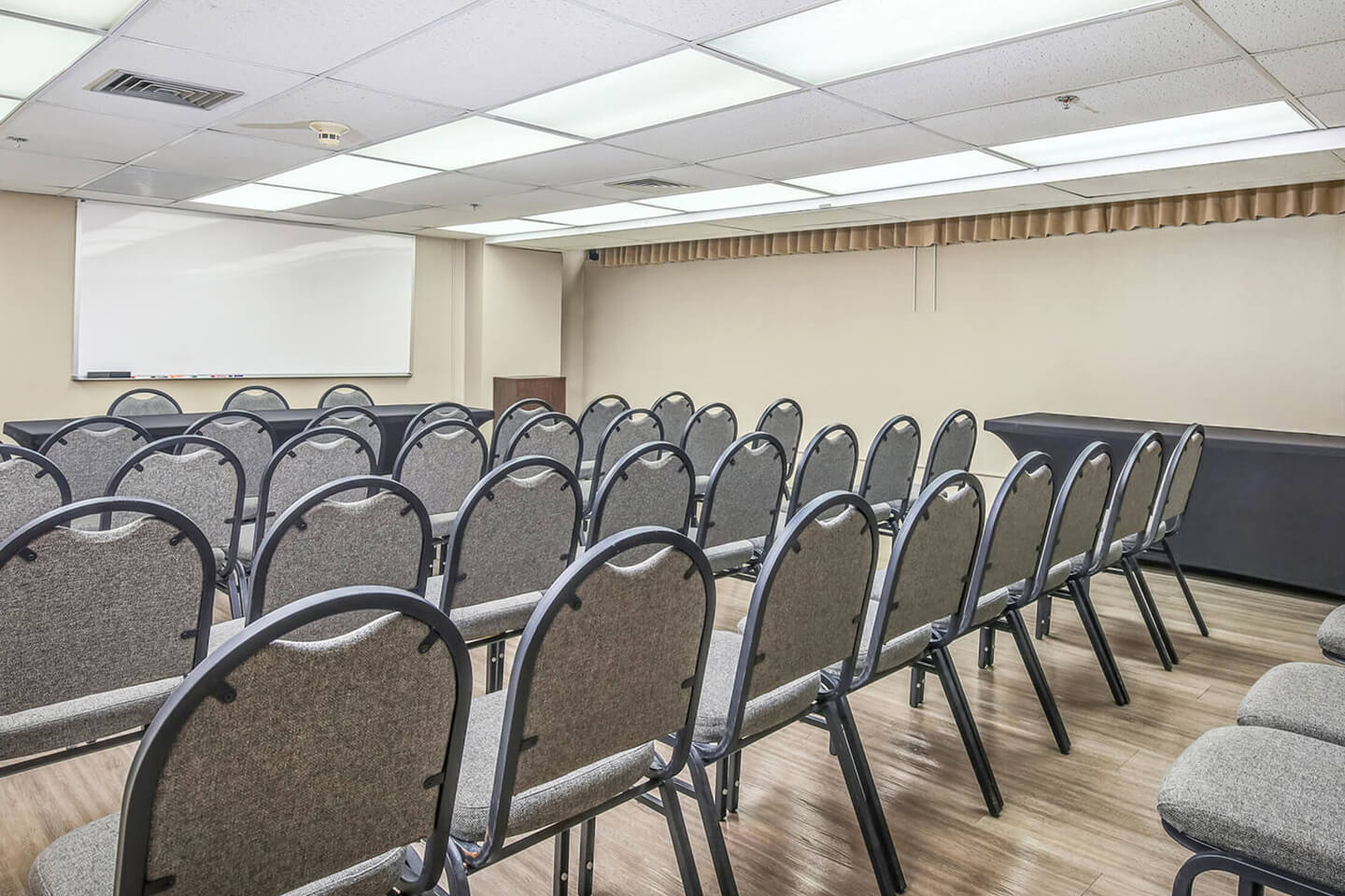 Meeting room with seating