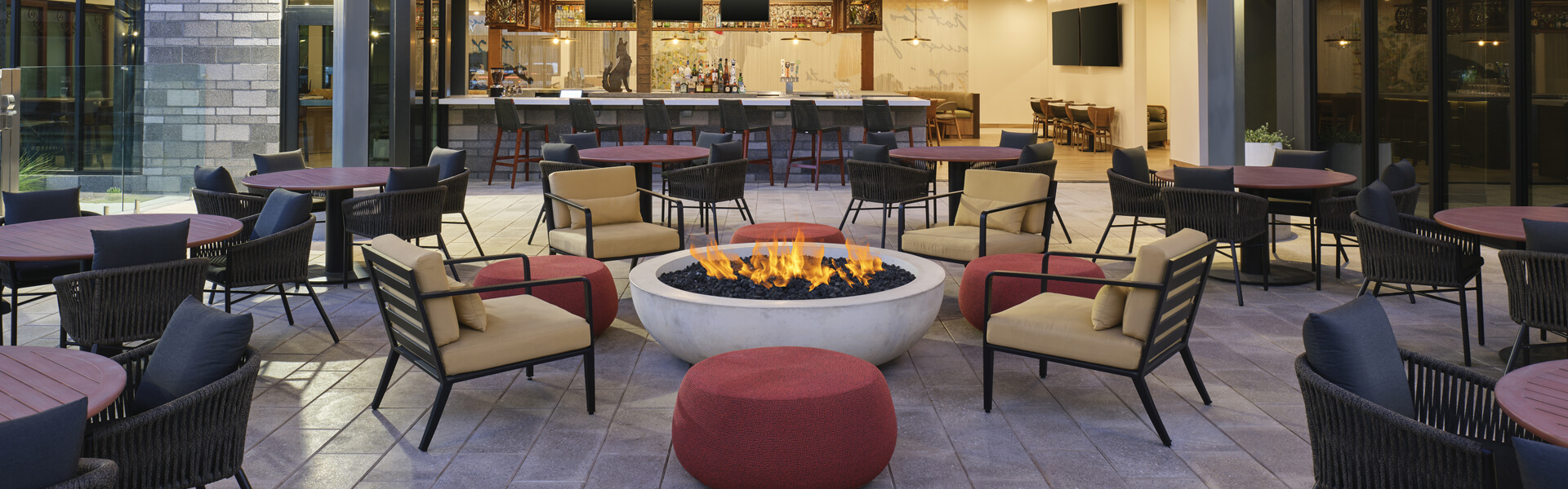Bar and restaurant interior