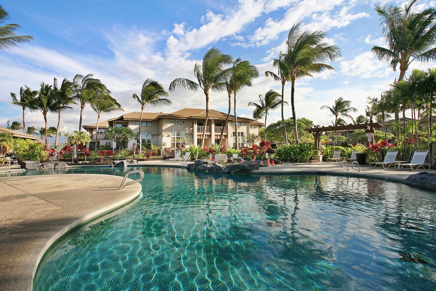 Outdoor pool and sun deck
