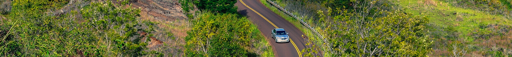 Car driving on road